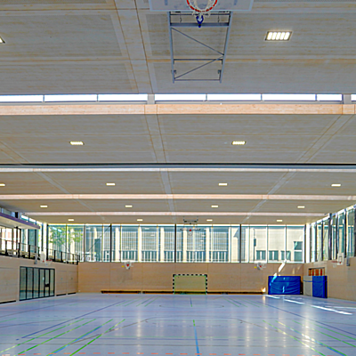 Aurain Sporthalle Bietigheim - Sanierung der Beleuchtung in der Aurain Sporthalle in Bietigheim